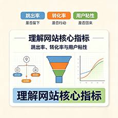 理解网站核心指标：跳出率、转化率与用户粘性